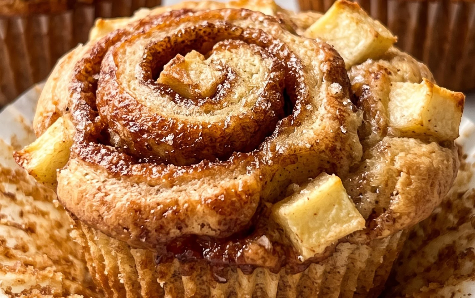 Zimtschnecken Apfel Muffins